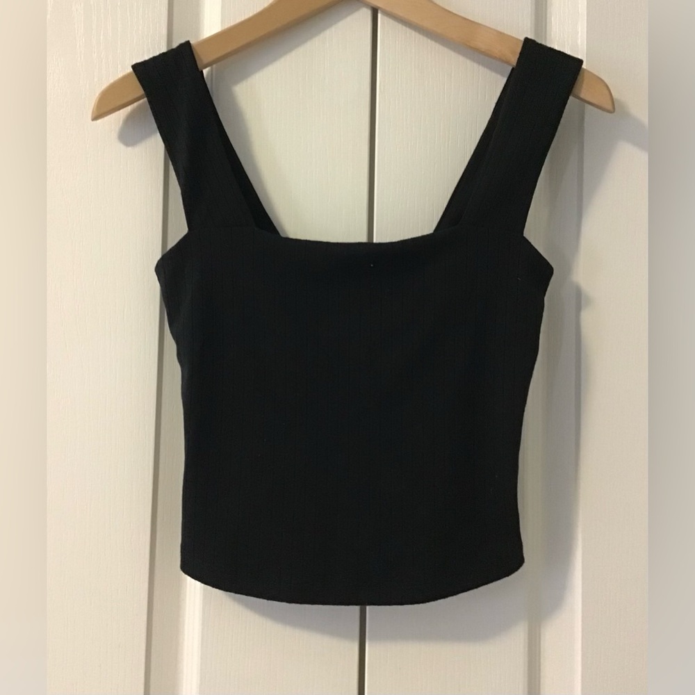 Dynamite Corset Cropped Tank Black, XXS
